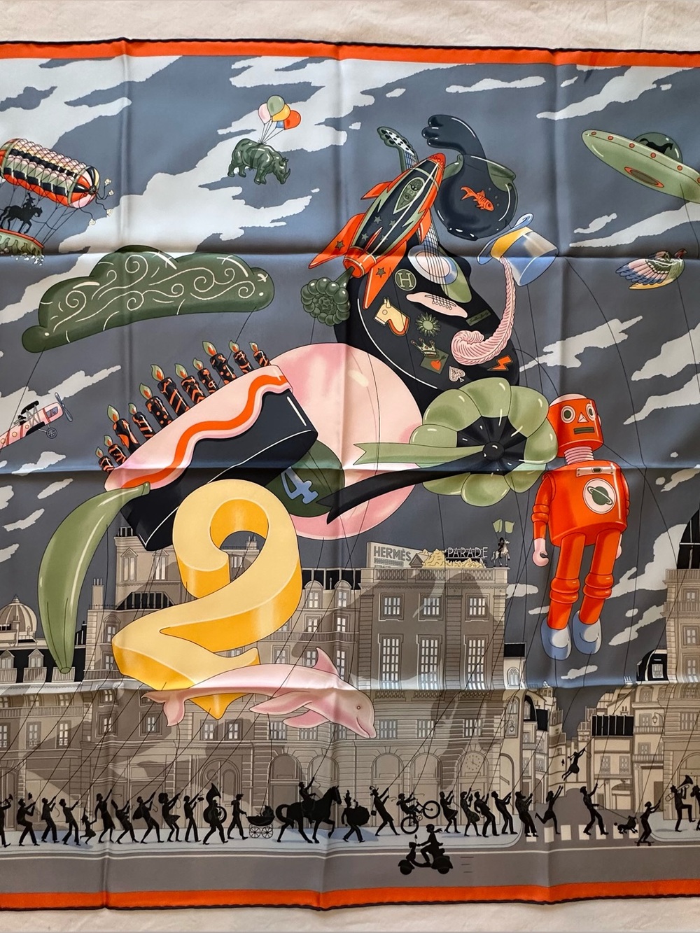 Hermes “Parade” 90 cm Silk scarf